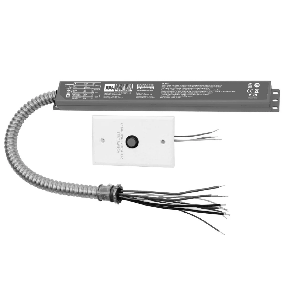 ESL Vision LED Emergency Driver, 40W, 100-347V, 0-10V/Non-Dimming Compatible, 90-Min Emergency Operation