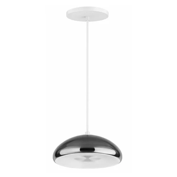 EU Pendant, Indirect Light Source, 8W, 650lm, 3000K, 8 inch, Copper, White Reflector