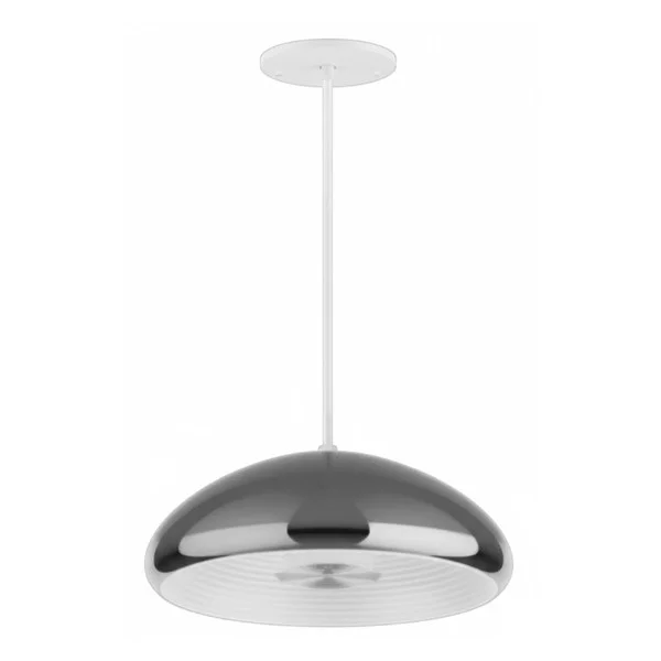 EU Pendant with Indirect Light Source, 12W, 1400lm, 3000K, 12" Copper with White Reflector