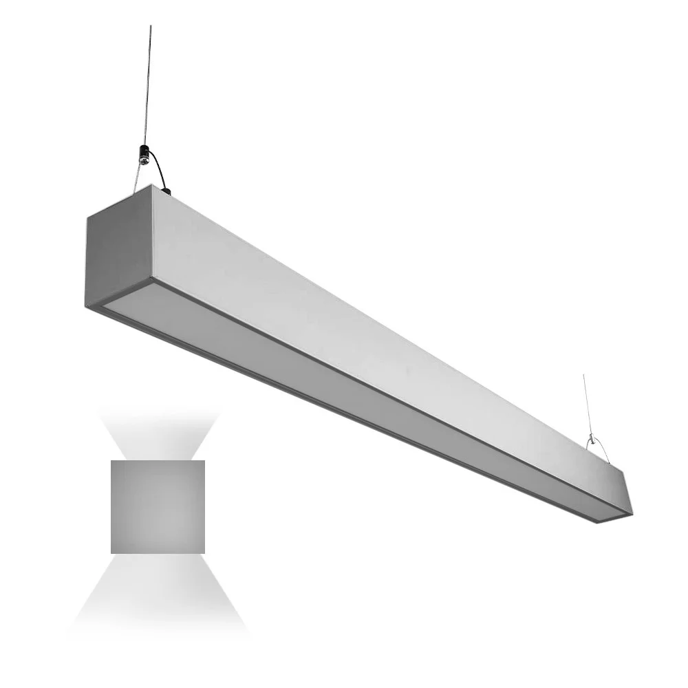 EUD4 Series, 4Ft. 50 W LED Linear Fixture, Suspended Up & Down Light, CCT Selectable
