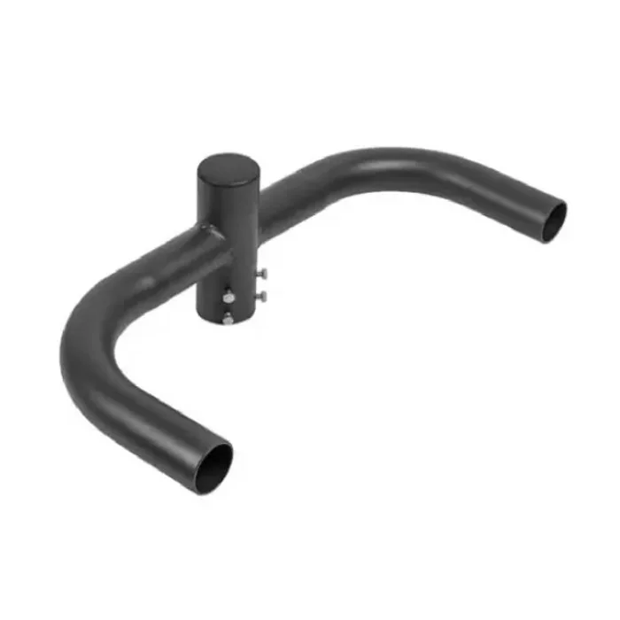 Euri Lighting 180° Double Horizontal Tenon Adaptor, 2.5" Round Tenon, Dark Bronze, Steel