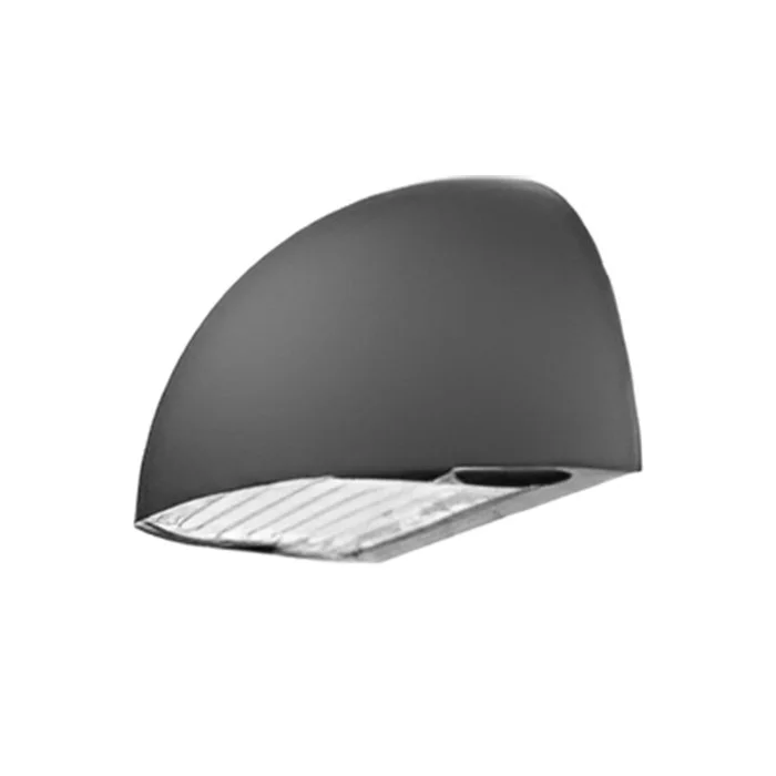 Euri Lighting Dome 13" Wall Pack, 80W/60W/50W/40W, 3000K/4000K/5000K, 120-277V, 0-10V Dimming, Built-in Photocell