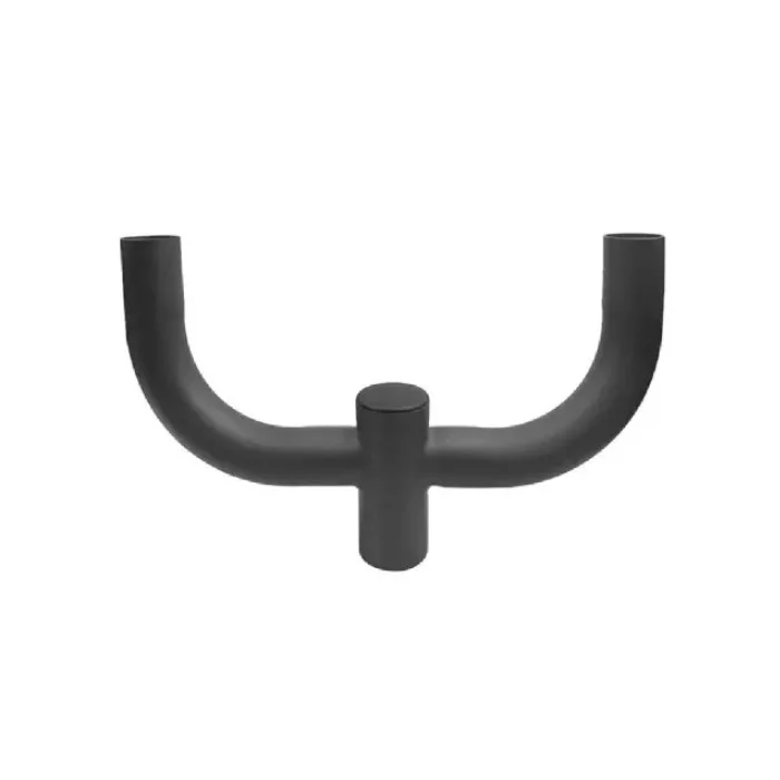 Euri Lighting Double Bullhorn Bracket, 180°, Steel, Dark Bronze