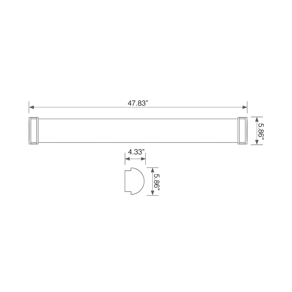 Euri Lighting LED Vanity Light, 36.02", 18W/25W/30W, 3000K/4000K/5000K, 120-277V, 0-10V|Phase Dimmin...