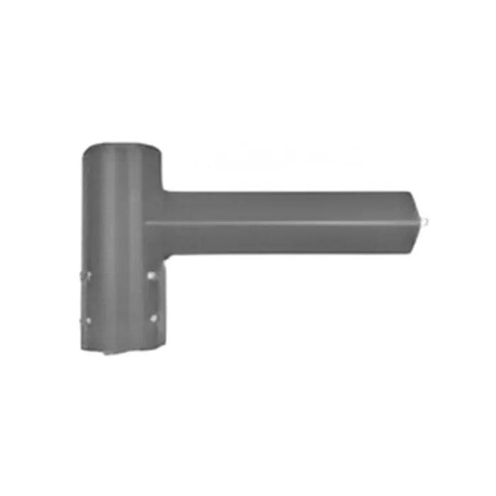 Euri Lighting Single Spoke Bracket Tenon Adapter, 10", Single Fixture, 2 3/8" O.D. Tenon, Steel