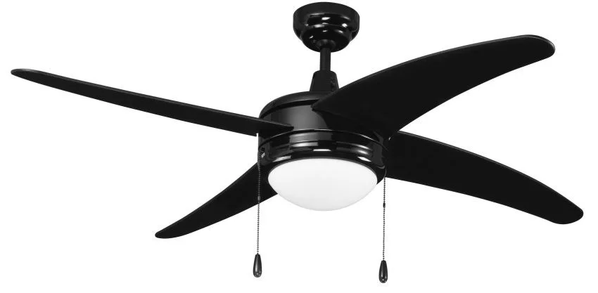 Europa I Ceiling Fan, 50" Sweep, E26 Socket Base, A19 LED Light Kit Included, 120V