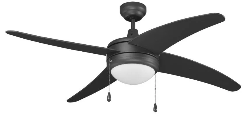 Europa I Ceiling Fan, 50" Sweep, E26 Socket Base, A19 LED Light Kit Included, 120V - view 2