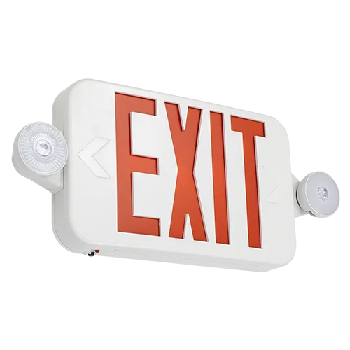 Exit/Emergency LED Combo Sign, Dual Face, 2W, 120-277V