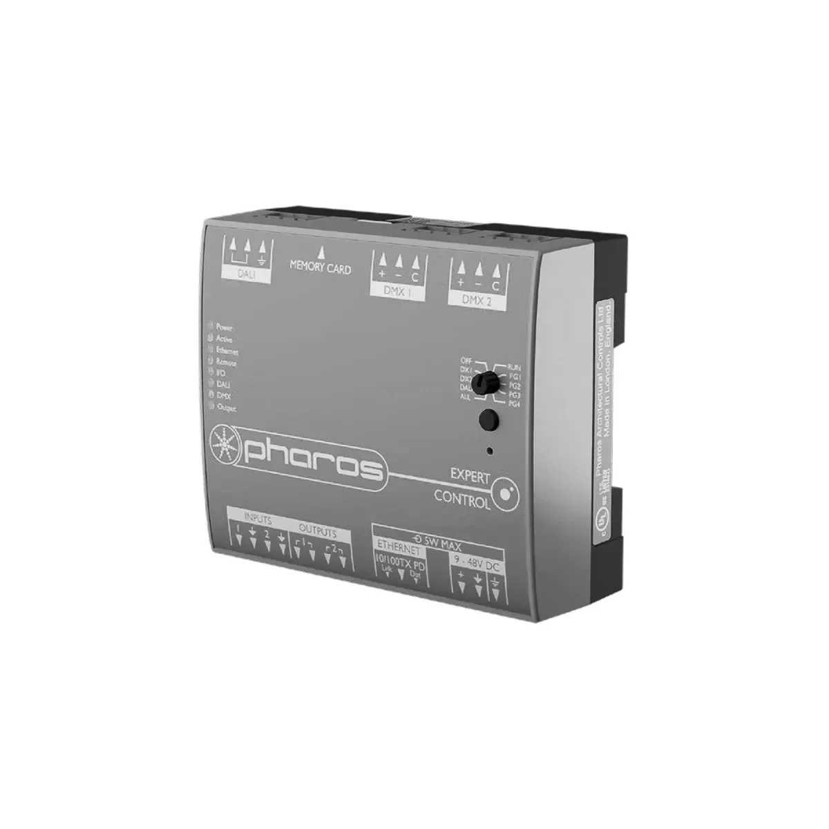 EXPERT CONTROL 1, Lighting Controller, 512 Channels, 2 Local DMX Ports, eDMX/DMX, DALI, IO