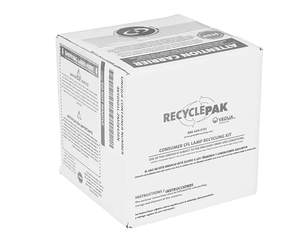 Extra Small CFL Recycling Box, 10/Case