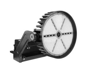 FieldMax Sports/HO Flood, 515W, 120-277V, 4000K, Medium Narrow, Black, Yoke, 3pin Twist Lock Receptacle