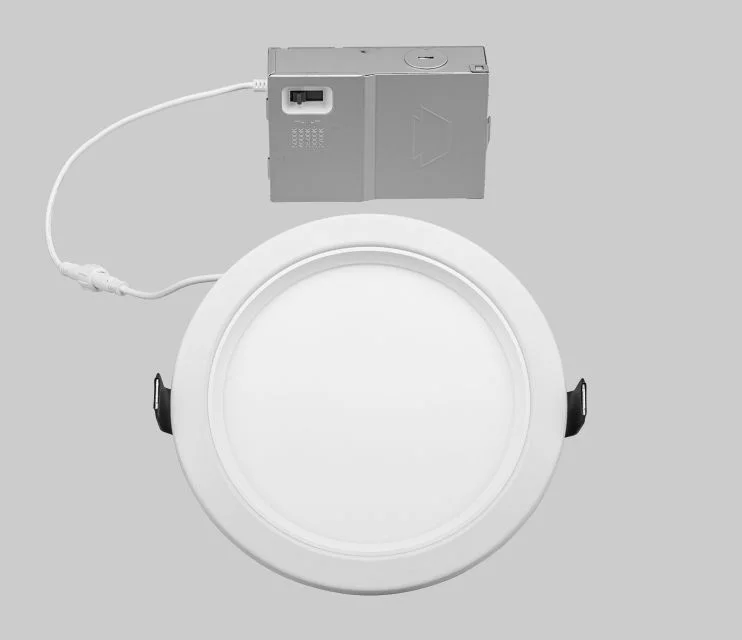 Fire Rated 6in Circular LED Recessed Wafer Downlight | Color Select | 15W | 2700 / 3000 / 3500 / 4000 / 5000K | 90CRI