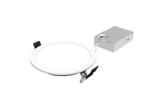 Fire Rated 6in Slim Downlight, Color Selectable, Smooth Trim, 120V Triac Dimmable