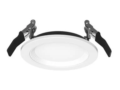 Fire Rated Slim Baffle Downlight, 4", 11W, 2700K/3000K/3500K/4000K/5000K, White