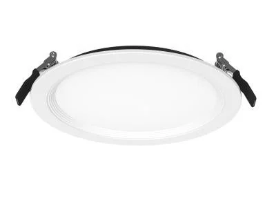 Fire Rated Slim Downlight Baffle Round, 8", 120-277V, 0-10V dimming, 18W, 2700/3000/3500/4000/5000K, White