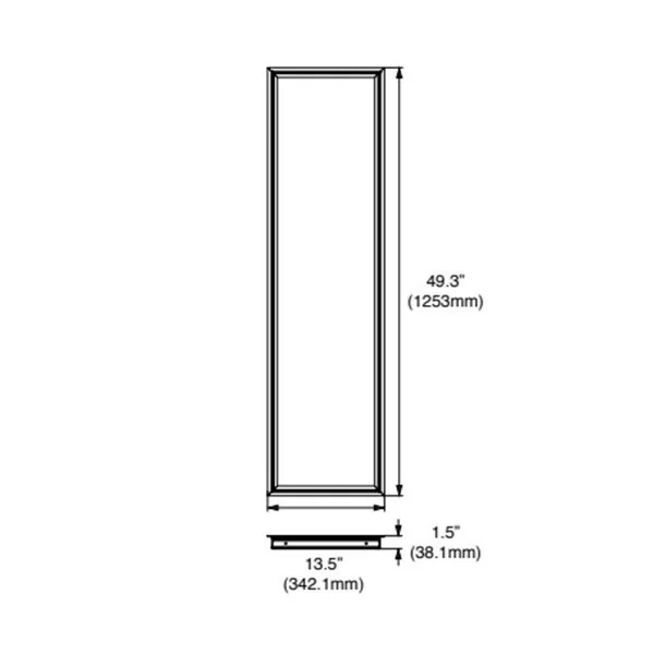 Aleo Lighting + Controls Flange Kit, 1'x4' Troffer or Panel - view 2