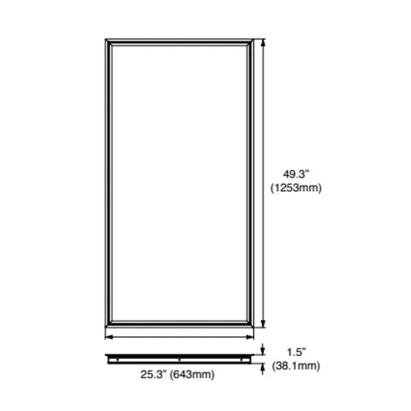 Aleo Lighting + Controls Flange Kit, 2'x4' Troffer or Panel - view 2