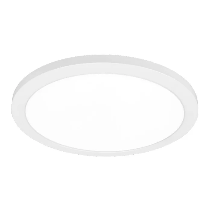 FLINT Ceiling Flush Mount, 12'', 24W, 120VAC, 2700K|3000K|3500K|4000K|5000K Selectable, Triac-dimming