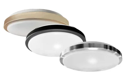 Flush Mount Ceiling Light, 15", 22W, Selectable CCT, Brushed Nickel - view 3