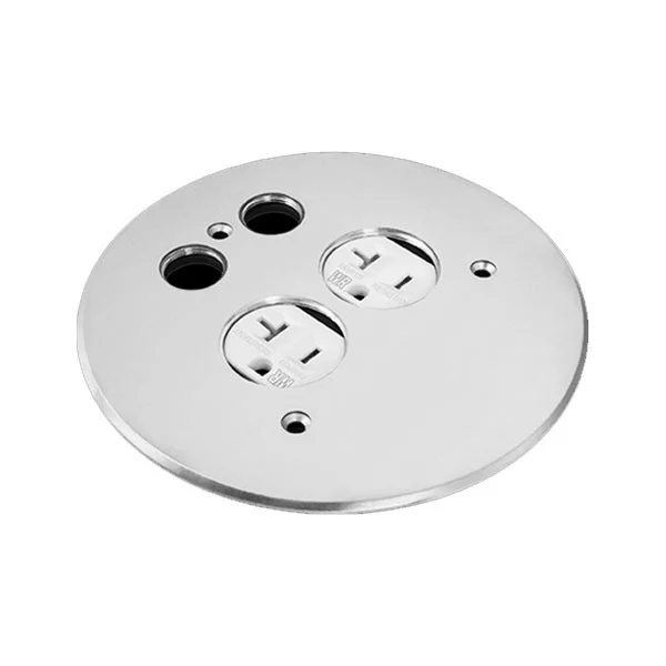Enerlites Flush Round Flip-Lid Cover Plate - view 2