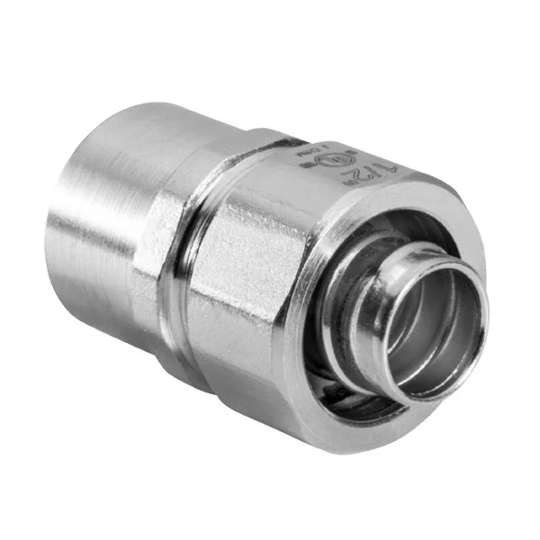 Garvin Industries 1-1/2" LQT to RGD Combo Coupling, Steel, Zinc Plated