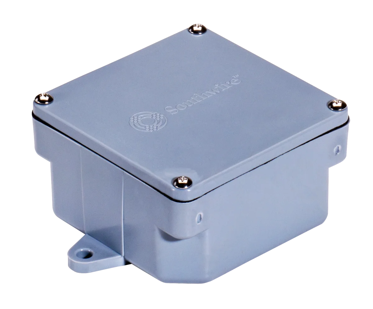 Garvin Industries 1223 PVC Junction Box, 4" x 4" x 6", NEMA 3 Rated