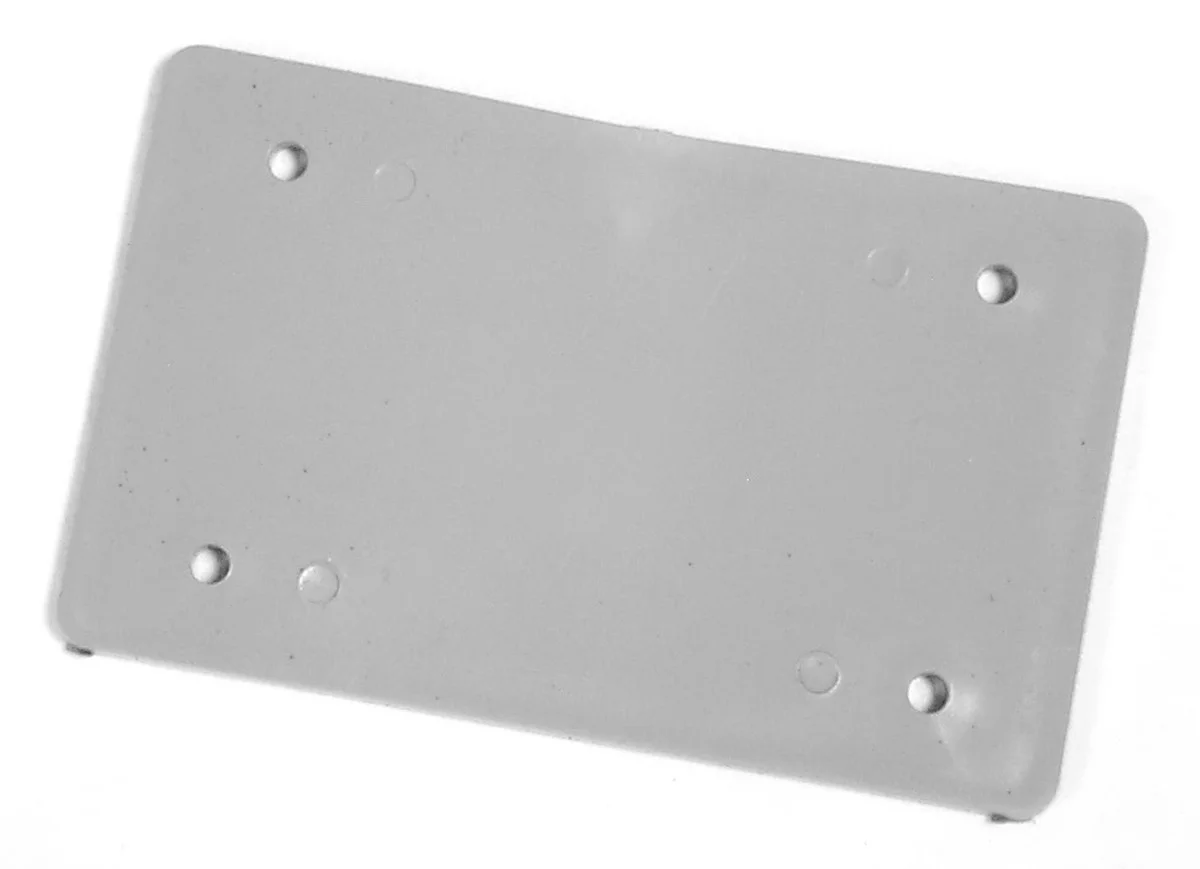 Garvin Industries 1314, Double Gang Blank Cover, PVC, 4.5625" x 4.5625"