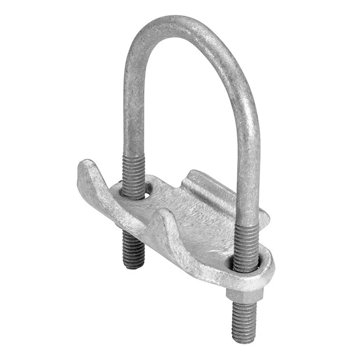 Garvin Industries 1558HDG, 3" Right Angle Conduit Clamp, Hot Dip Galvanized, Malleable Iron