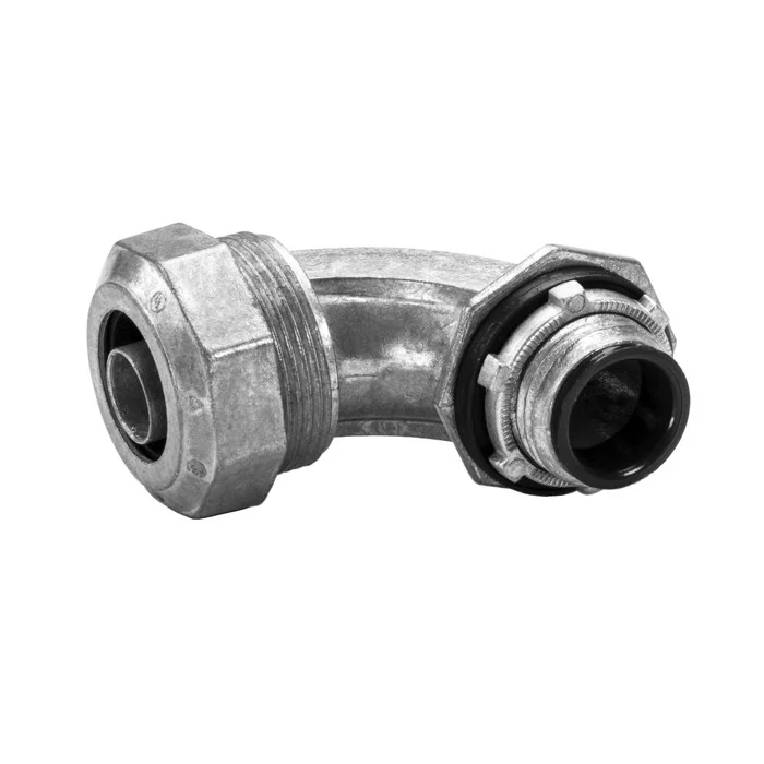 Garvin Industries, 1" 90 Degree Liquidtight Connector, Insulated Throat, Zinc Die Cast