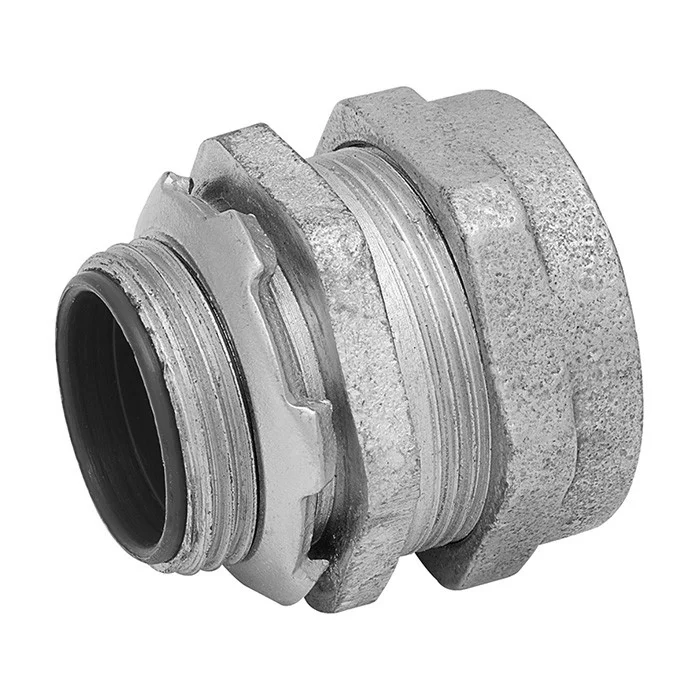 Garvin Industries 2" Rigid Compression Box Connector, No Thread, Insulated, Malleable Iron