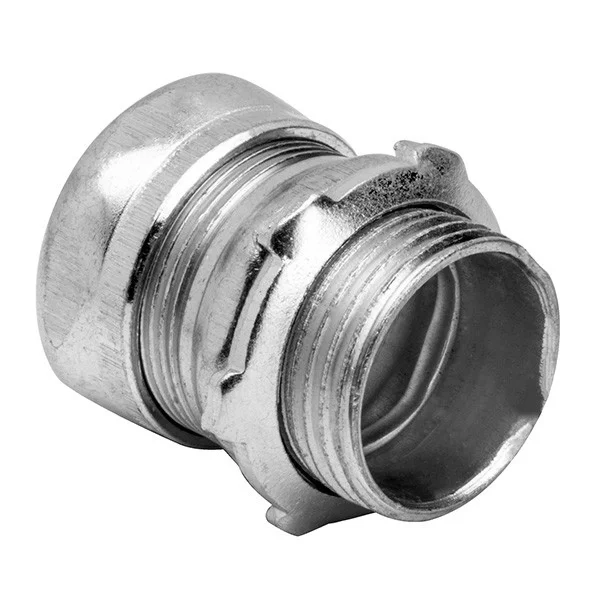 Garvin Industries 3-1/2" EMT Compression Connector, Steel, Zinc Plated