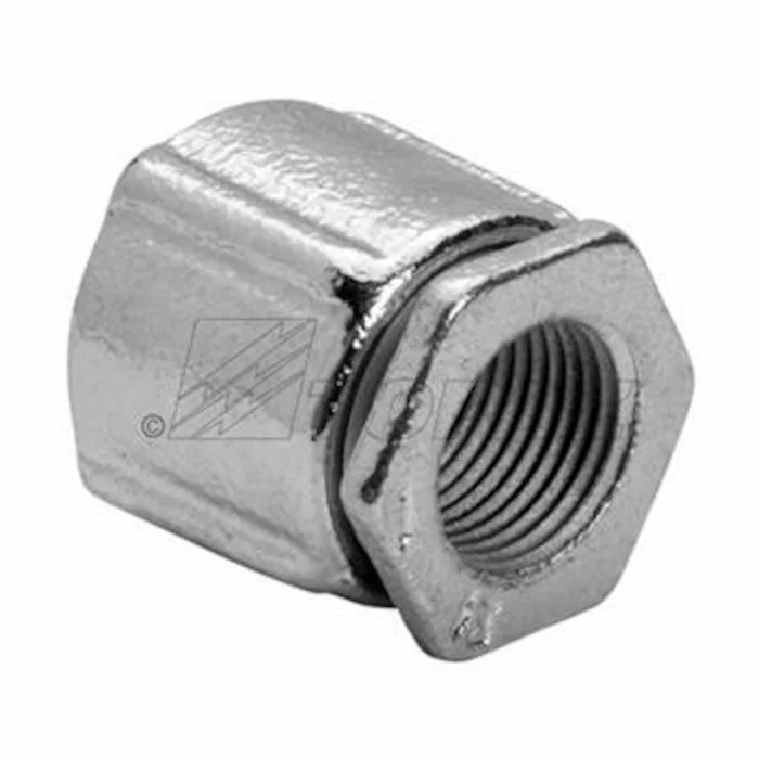 Garvin Industries, 1-1/4" RGD 3-Piece Coupling, Malleable Iron, Hot Dip Galvanized - view 2