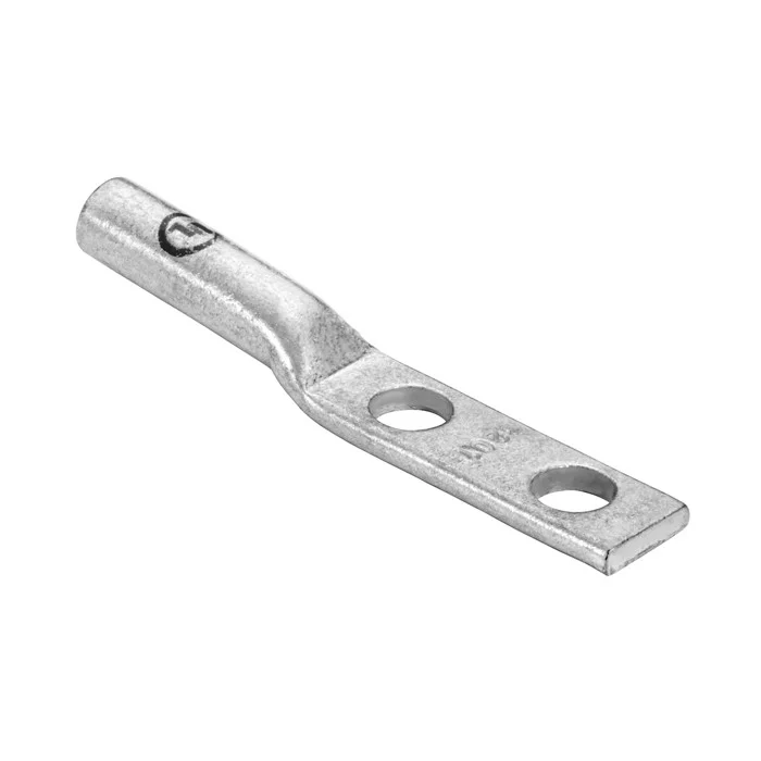 Garvin Industries 3210, 2-Hole Copper Barrel Lug, 1/2" Stud, 1-3/4" Spacing, Tin-Plated, Red Coded - view 2