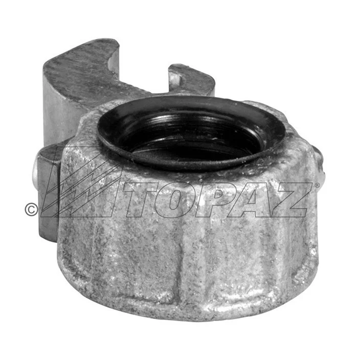 Garvin Industries 333CMHDG, 1" RGD, Malleable Iron Grounding Clamp, Hot Dip Galvanized, 4-14 AWG Copper Lay-In Lug