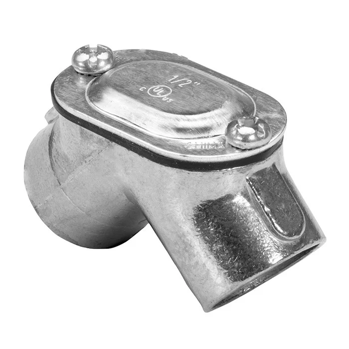 Garvin Industries 353TZ, 1" EMT/Rigid Combo Pull Elbow, Zinc Die Cast, Removable Cover, Neoprene Gasket