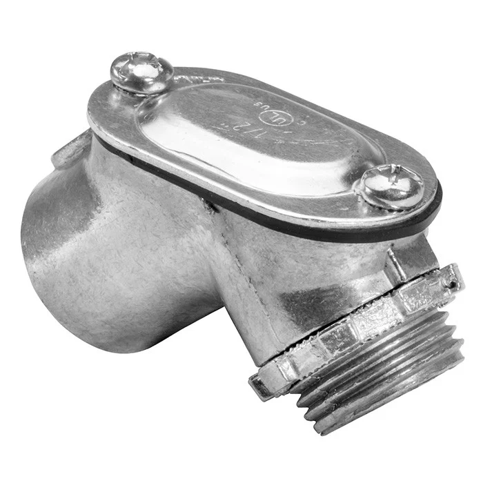 Garvin Industries 363TZ, 1" Rigid Box Pull Elbow, Removable Cover, Neoprene Gasket, Zinc Die Cast