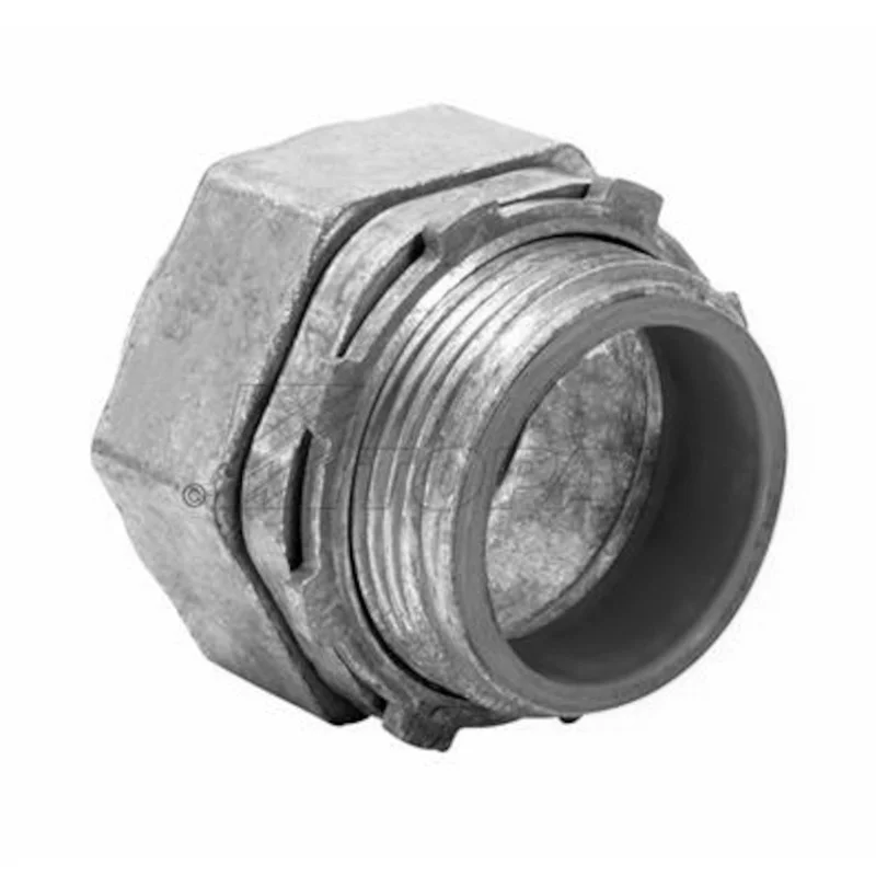 Garvin Industries 3-1/2" EMT Compression Connector, Insulated Throat, Zinc Die Cast