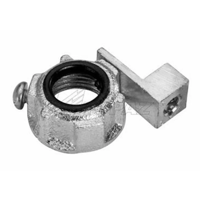 Garvin Industries 3" Malleable Iron Grounding Bushing with Aluminum Lug, Plastic Liner, Set Screws