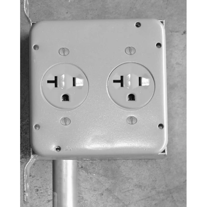 Garvin Industries 4-11/16" Square Industrial Surface Cover, 1/2" Raised, 1.62" Dia. - view 2