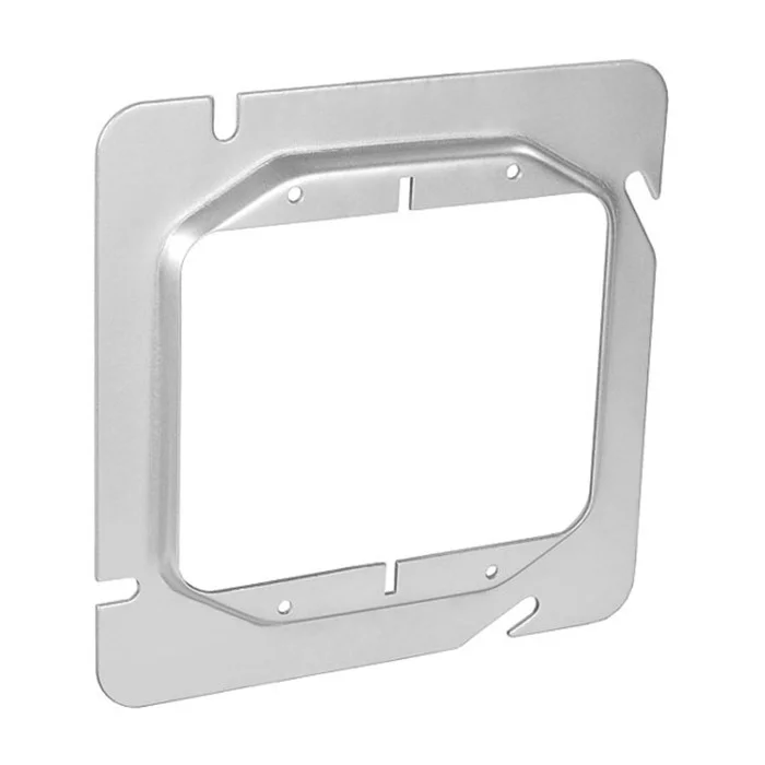 Garvin Industries 4-11/16" Square Two Gang Device Ring, 1/4" Raised