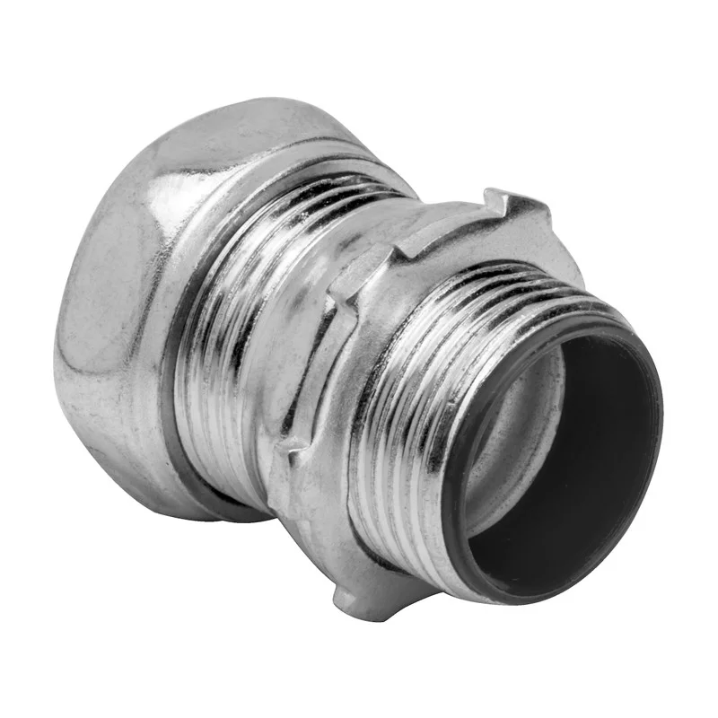 Garvin Industries, 3-1/2" EMT Compression Connector, Steel, Insulated Throat