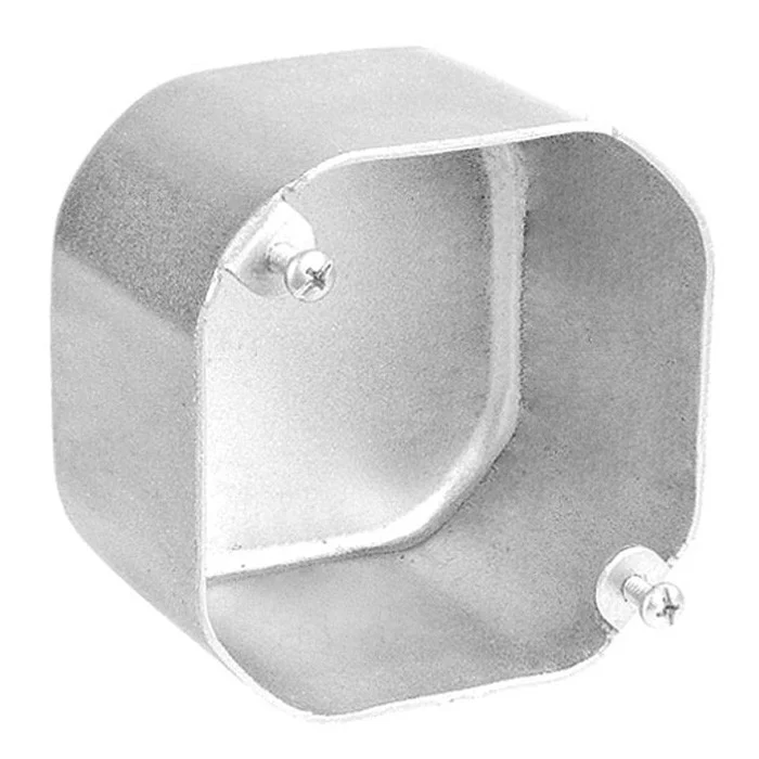 Garvin Industries 4" Octagon Box, 3-1/2" Deep, Drawn, No Knockouts, Fixture Ears, 3-1/2" O.C.