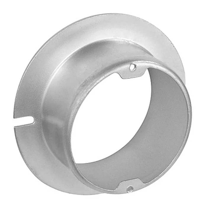 Garvin Industries 4" Round Fixture Ring, Raised 2", Painted Red, Galvanized Steel