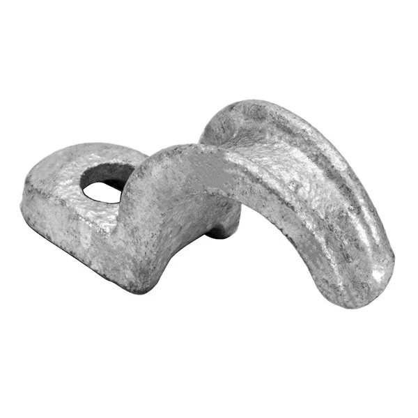 Garvin Industries 4" 1-Hole Rigid Strap, Malleable Iron, Hot Dip Galvanized, 10-Pack