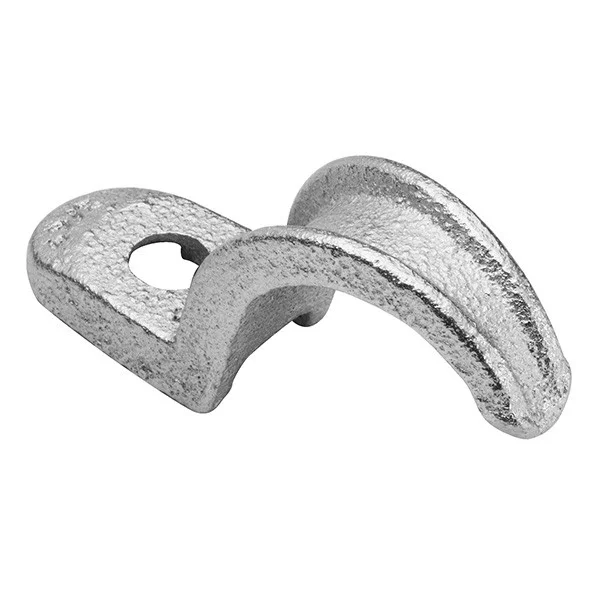 Garvin Industries 568TZ, 3" 1-Hole Malleable Iron Strap, Zinc Plated