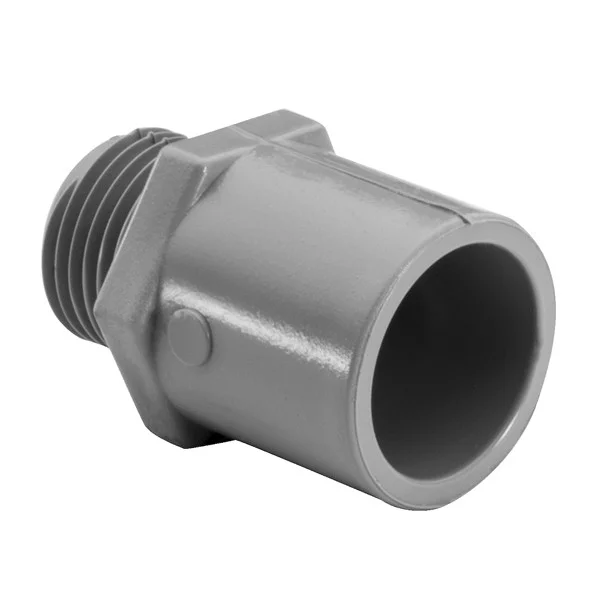 Garvin Industries 1040A, 5" PVC Male Adapter, Solvent Weld Female End, Threaded Male End