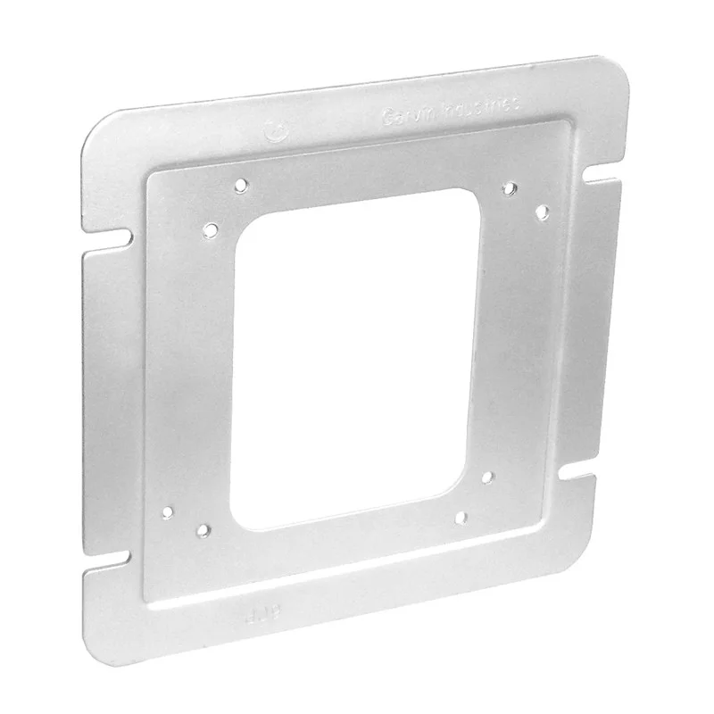 Garvin Industries 6CP, 6" Square to 4" Square Adapter Plate, 8-32 Mounting Tabs, Angled Slots