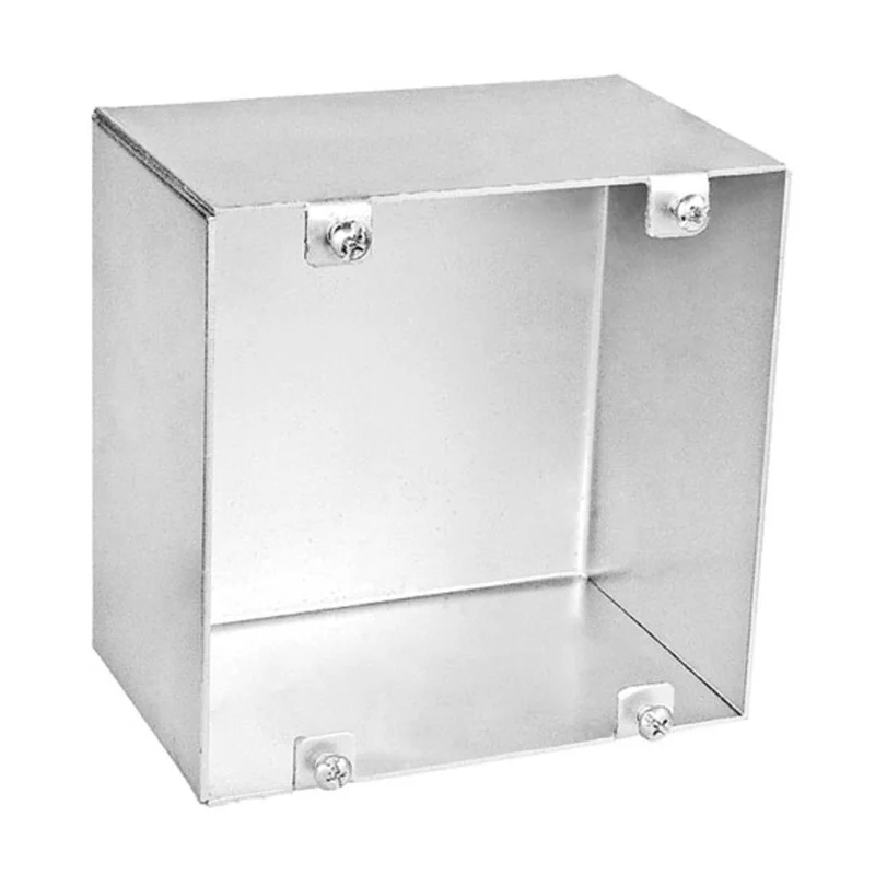Garvin Industries 72181-BLNK, 4-11/16" Square Box, 3" Deep, Welded, No Knockouts