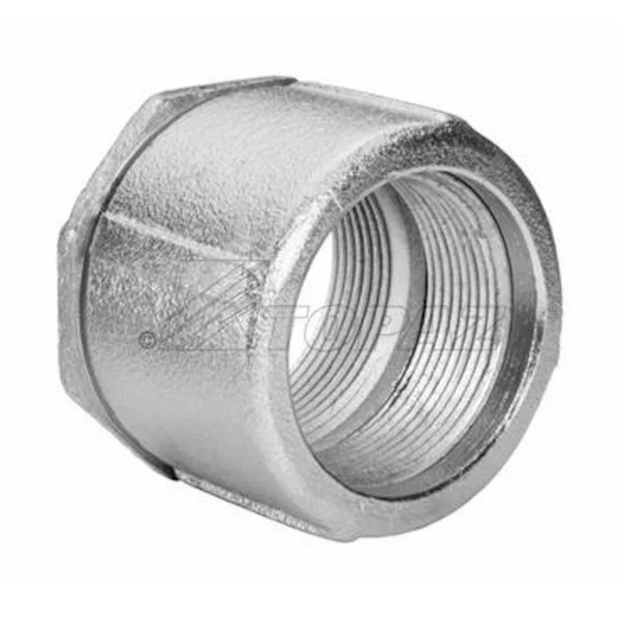 Garvin Industries 857, 2-1/2" 3-Piece Coupling, Malleable Iron, Zinc Plated - view 2