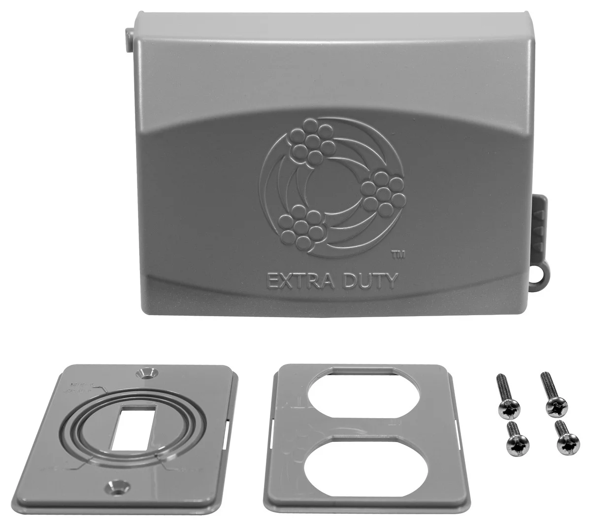 Garvin Industries 9-in-1 Extra Duty 1-Gang In-Use Cover, Horizontal, Gray